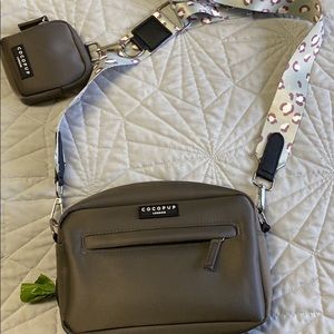 Dog walking cross body bag